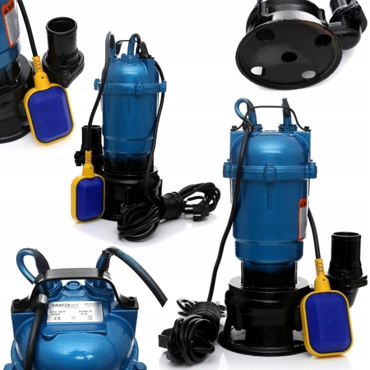 POMPA DO KAŻDEJ WODY SZAMBA Z ROZDRABNIACZEM 2850W