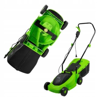 KOSIARKA ELEKTRYCZNA 2400W NÓŻ 32cm KOSZ 25L MOCNA