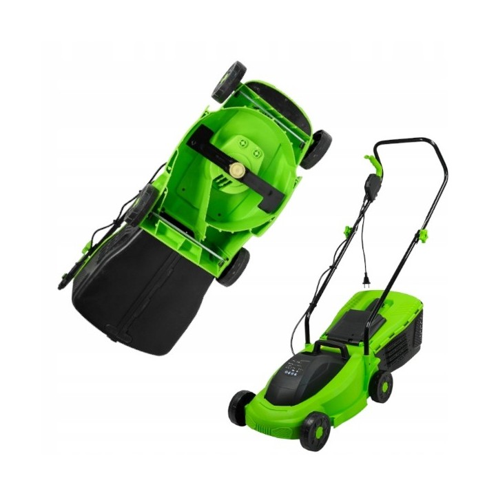 KOSIARKA ELEKTRYCZNA 2400W NÓŻ 32cm KOSZ 25L MOCNA