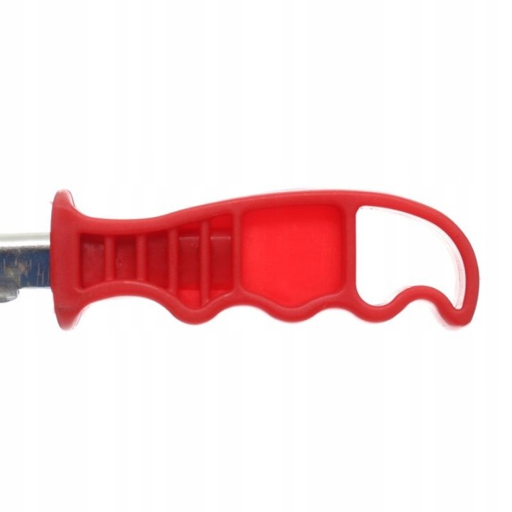 SZCZOTKA DRUCIANA MOSIĘŻNA 140x265mm RĄCZKA PLASTI