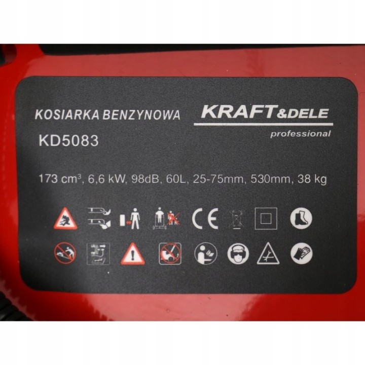 MOCNA KOSIARKA SPALINOWA 9KM 6,6KW 60L Z NAPĘDEM
