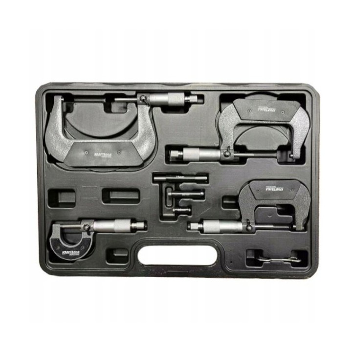 MIKROMETRY 0-100mm ZESTAW 4 SZT MIKROMIERZ WALIZKA