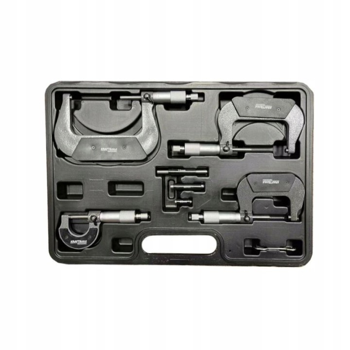 MIKROMETRY 0-100mm ZESTAW 4 SZT MIKROMIERZ WALIZKA