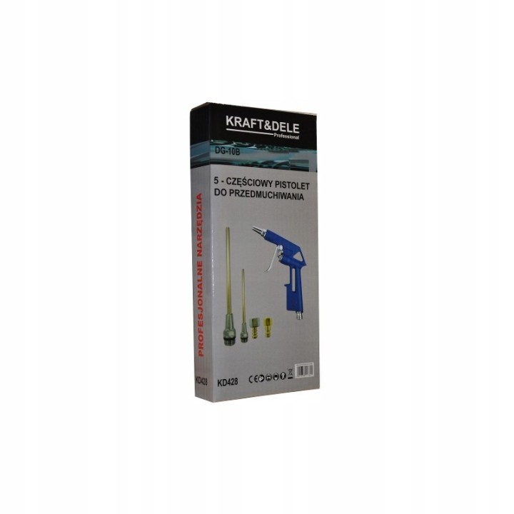 PISTOLET DO PRZEDMUCHIWANIA Z 3 KOŃCÓWKAMI 5 EL