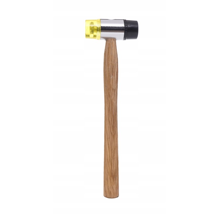 MŁOTEK BLACHARSKI GUMOWO - PLASTIKOWY 30mm DREWNO