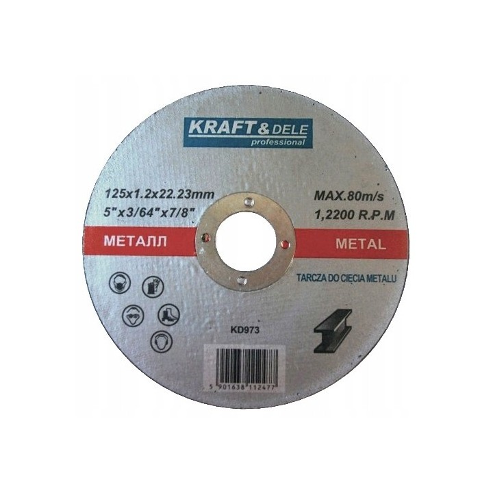 1 SZT TARCZA TARCZE DO CIĘCIA METALU 125 MOCNE