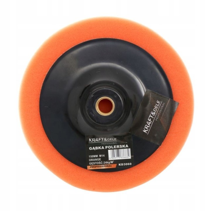 GĄBKA POLERSKA POLERKA 150MM M14 POMARAŃCZOWA 24KG