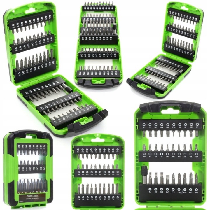 ZESTAW BITÓW DO WKRĘTARKI KOŃCÓWKI 61 el TORX