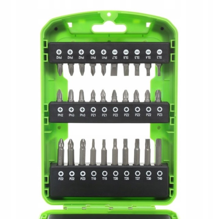 ZESTAW BITÓW DO WKRĘTARKI KOŃCÓWKI 61 el TORX