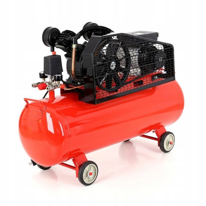 KOMPRESOR OLEJOWY 100L 2 TŁOKI 8BAR 230V SPRĘŻARKA