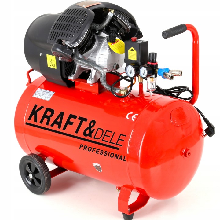 Kompresor olejowy Kraft&Dele 100 l 8 bar sprężarka 100L 230V