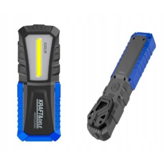 LATARKA WARSZTATOWA LED 420Lm LAMPA ROBOCZA AKUMULATOROWA Z MAGNESEM HAK
