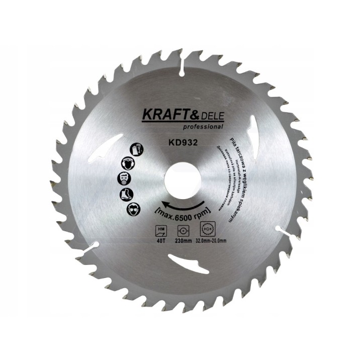 TARCZA PIŁA WIDIOWA WIDIA TNĄCA DO DREWNA 230 MM 32 MM