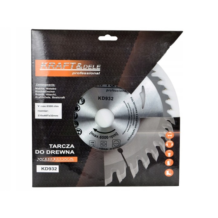 TARCZA PIŁA WIDIOWA WIDIA TNĄCA DO DREWNA 230 MM 32 MM