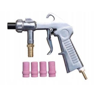 PISTOLET PNEUMATYCZNY DO PIASKOWANIA PIASKARKA + 4x DYSZA