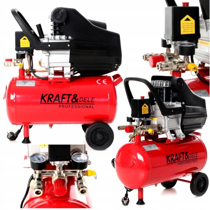 KOMPRESOR OLEJOWY SPRĘŻARKA TŁOKOWA 24L 230V 8bar