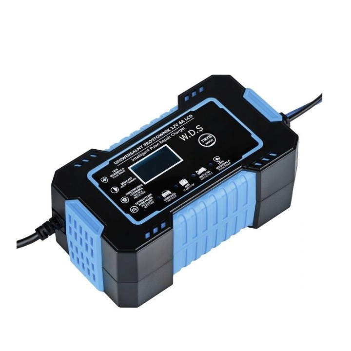 PROSTOWNIK UNIWERSALNY AKUMULATOROWY 12V / 6A 10-100Ah - naprawa