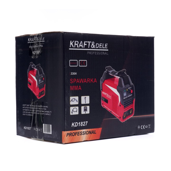 SPAWARKA INWERTOROWA MMA 330A IGBT INWENTEROWA LCD ZESTAW MASKA