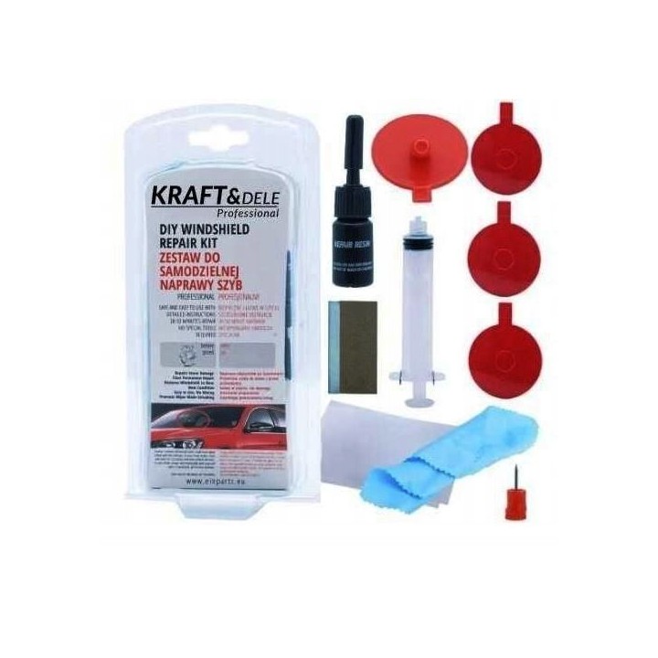 ZESTAW NAPRAWCZY DO NAPRAWY SZYBY SAMOCHODOWEJ KLEJ ŻYWICA