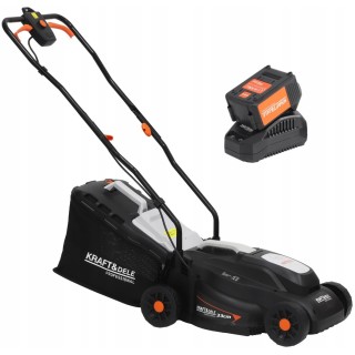 KOSIARKA AKUMULATOROWA ELEKTRYCZNA DO TRAWY 21V 4AH KOSZ 32L, 25-65mm